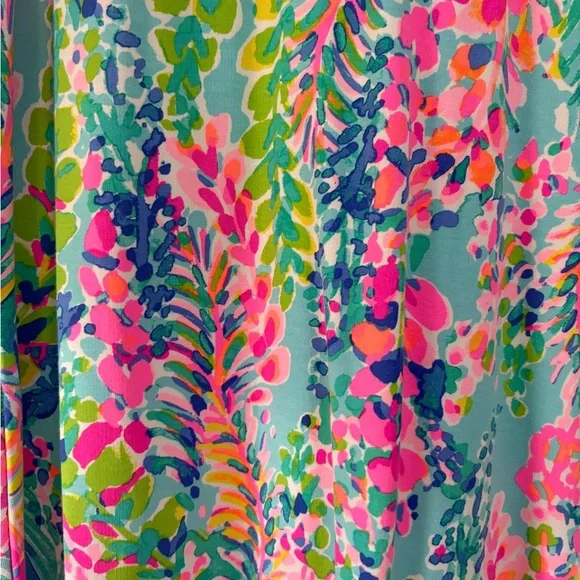 Lilly Pulitzer Pink and Green Tropical Dress - Picture 6 of 6